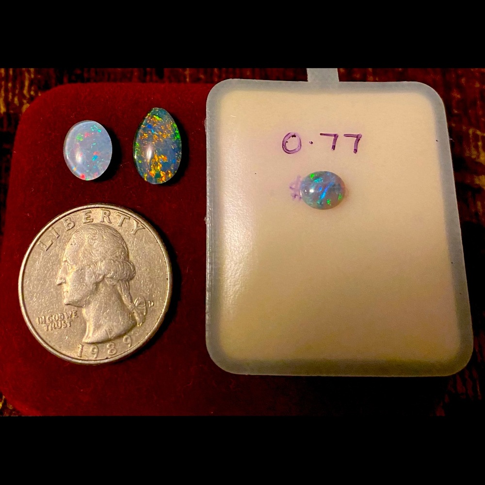 Opal Cabochons Set of 3 gemstones